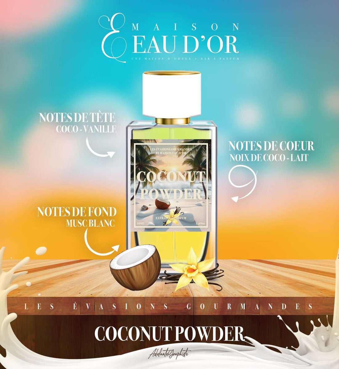 COCONUT POWDER - EAU D’OR - 50 mL