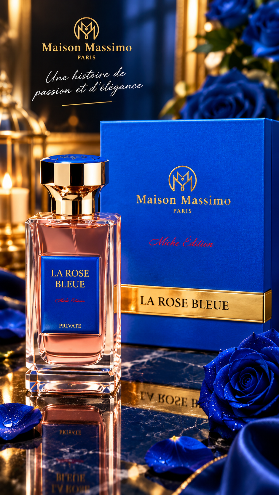 LA ROSE BLEUE - MAISON MASSIMO - EXTRAIT DE PARFUM - 100 mL